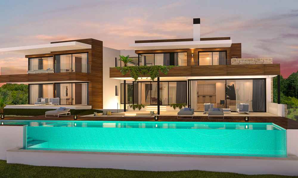 Villa neuve de luxe à vendre, dans un complexe exclusif de golf, golf de première ligne à Benahavis, Marbella 3478
