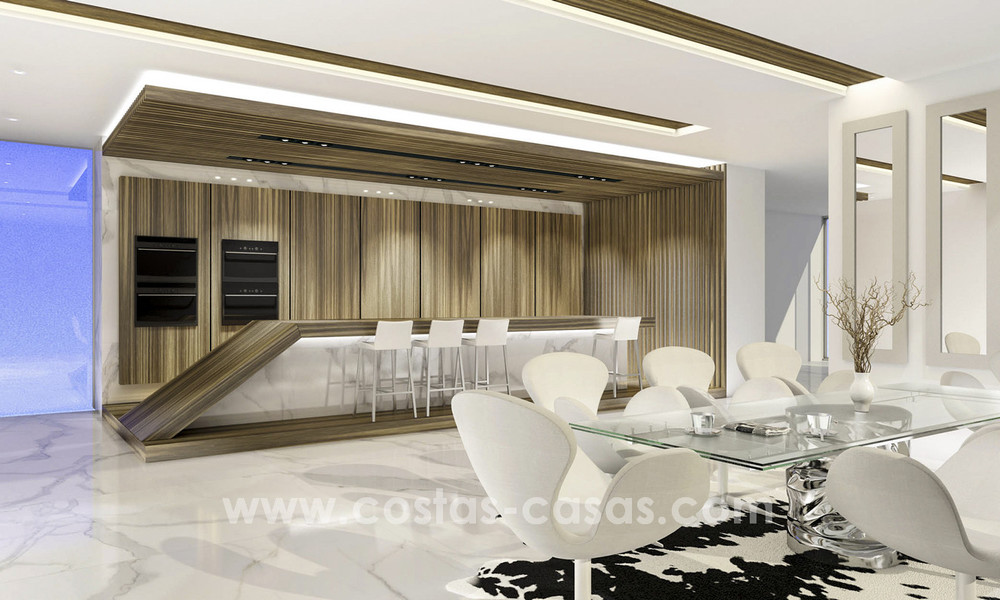 Nouvelles villas de luxe contemporaines à vendre dans un projet innovant, dans une zone de golf avec vue sur mer et le golf, Estepona - Marbella 3626