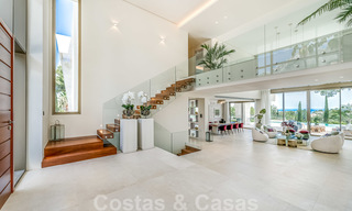 Extraordinaire villa contemporaine de luxe avec vue imprenable sur la mer à vendre à Sierra Blanca, Golden Mile, Marbella 27019 