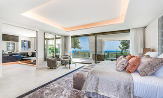 Extraordinaire villa contemporaine de luxe avec vue imprenable sur la mer à vendre à Sierra Blanca, Golden Mile, Marbella 27028 