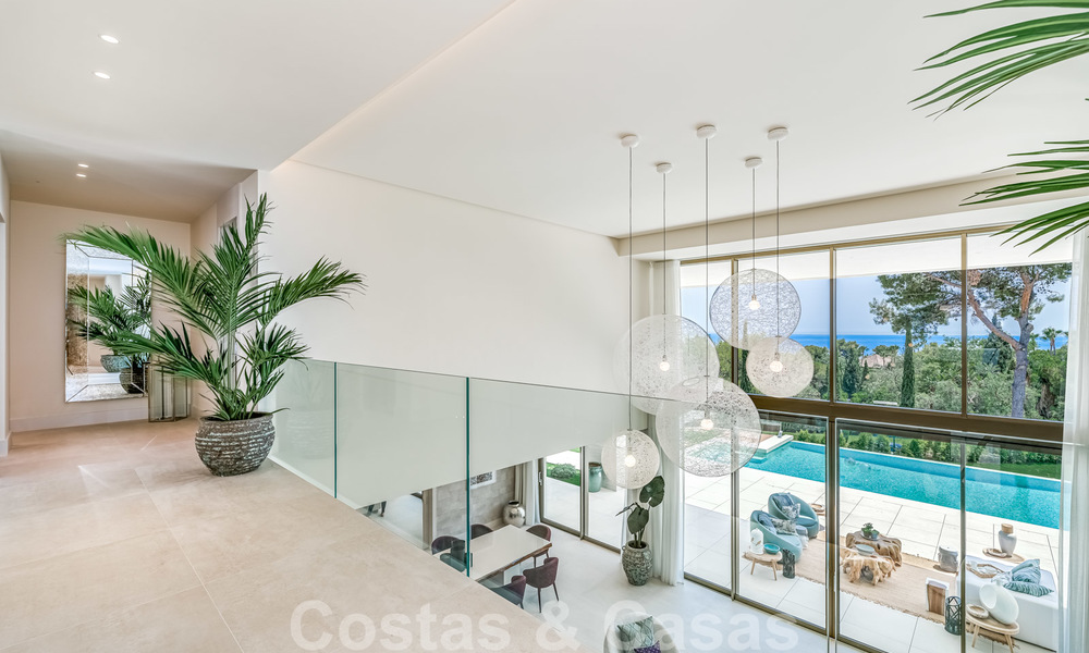 Extraordinaire villa contemporaine de luxe avec vue imprenable sur la mer à vendre à Sierra Blanca, Golden Mile, Marbella 27030