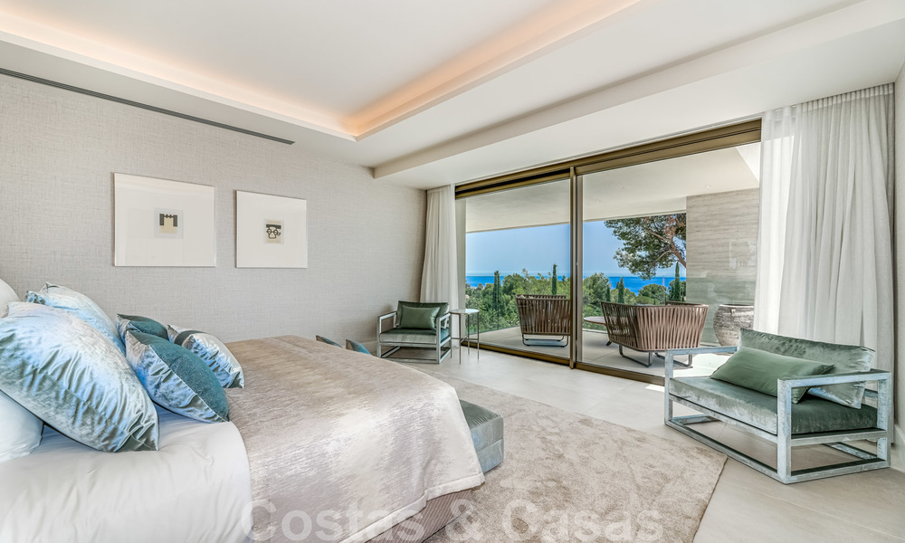 Extraordinaire villa contemporaine de luxe avec vue imprenable sur la mer à vendre à Sierra Blanca, Golden Mile, Marbella 27031