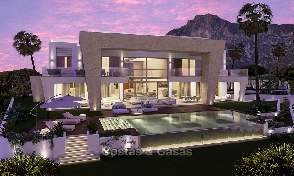 Extraordinaire villa contemporaine de luxe avec vue imprenable sur la mer à vendre à Sierra Blanca, Golden Mile, Marbella 3663
