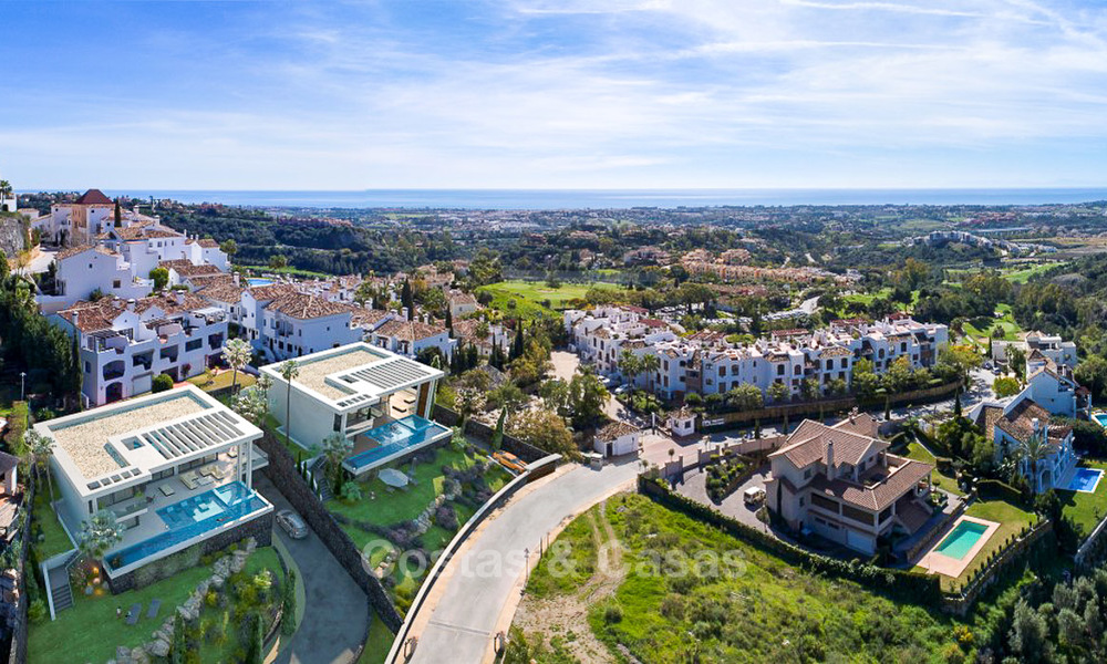 Deux nouvelles villas de luxe modernes et contemporaines avec vue mer à vendre à Benahavis - Marbella 3847