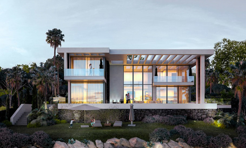 Deux nouvelles villas de luxe modernes et contemporaines avec vue mer à vendre à Benahavis - Marbella 3851