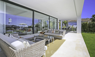 Villa de luxe à vendre, style contemporaine moderne, flambant neuf, prêt à emménager, vue mer à Benahavis, Marbella 36623 