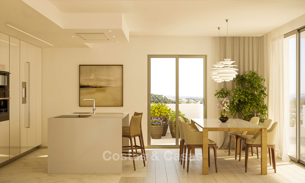 Beaux appartements de luxe à vendre dans un complexe exclusif à Nueva Andalucia - Marbella avec vue sur le golf et la mer 4327