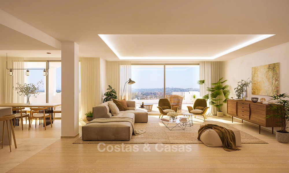 Beaux appartements de luxe à vendre dans un complexe exclusif à Nueva Andalucia - Marbella avec vue sur le golf et la mer 4315