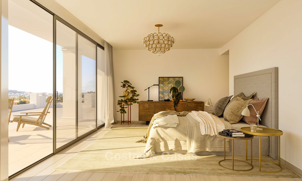 Beaux appartements de luxe à vendre dans un complexe exclusif à Nueva Andalucia - Marbella avec vue sur le golf et la mer 4314