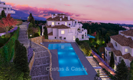 Beaux appartements de luxe à vendre dans un complexe exclusif à Nueva Andalucia - Marbella avec vue sur le golf et la mer 4319
