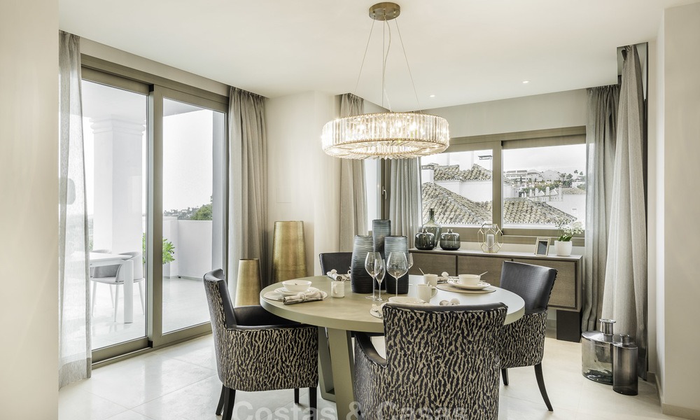 Beaux appartements de luxe à vendre dans un complexe exclusif à Nueva Andalucia - Marbella avec vue sur le golf et la mer 12453