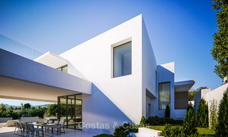 Villa moderne en construction à vendre avec vue fantastique sur mer, située dans une Résidence sécurisée à Benahavis, Marbella 4399 