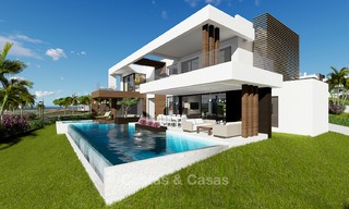 Villas modernes dans un projet très exclusives avec vue mer à vendre sur le New Golden Mile, entre Marbella et Estepona 4436 
