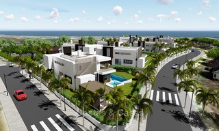 Villas modernes dans un projet très exclusives avec vue mer à vendre sur le New Golden Mile, entre Marbella et Estepona 4437 
