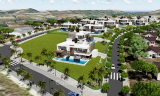Villas modernes dans un projet très exclusives avec vue mer à vendre sur le New Golden Mile, entre Marbella et Estepona 4438 