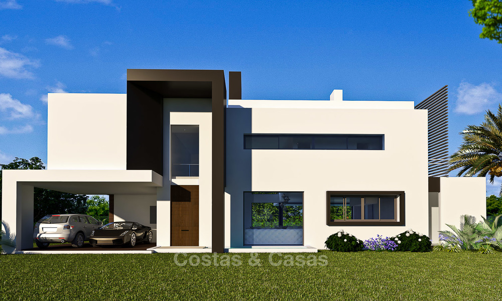 Villas modernes dans un projet très exclusives avec vue mer à vendre sur le New Golden Mile, entre Marbella et Estepona 4442