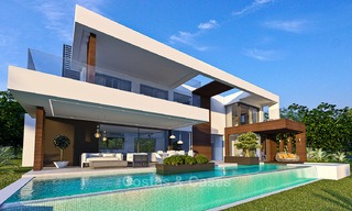 Villas modernes dans un projet très exclusives avec vue mer à vendre sur le New Golden Mile, entre Marbella et Estepona 4443 