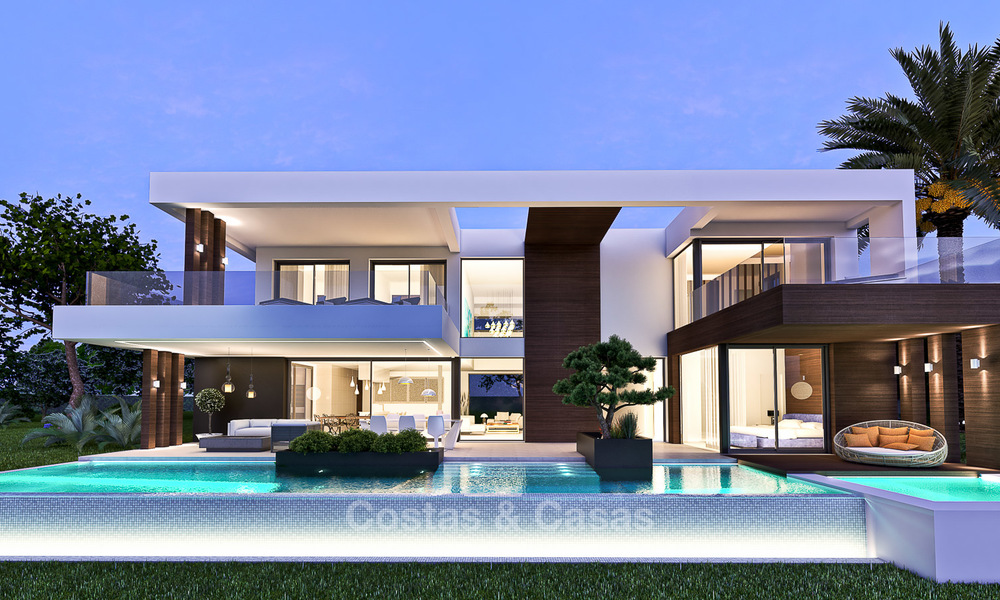 Villas modernes dans un projet très exclusives avec vue mer à vendre sur le New Golden Mile, entre Marbella et Estepona 4445