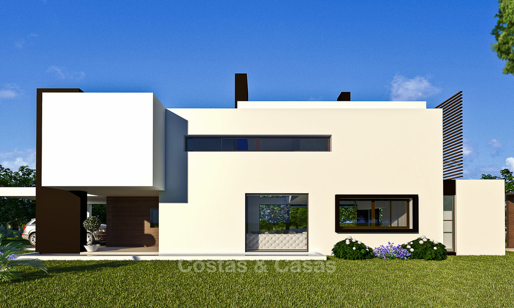 Villas modernes dans un projet très exclusives avec vue mer à vendre sur le New Golden Mile, entre Marbella et Estepona 4448
