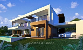 Villas modernes dans un projet très exclusives avec vue mer à vendre sur le New Golden Mile, entre Marbella et Estepona 4449 