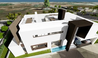 Villas modernes dans un projet très exclusives avec vue mer à vendre sur le New Golden Mile, entre Marbella et Estepona 4453 