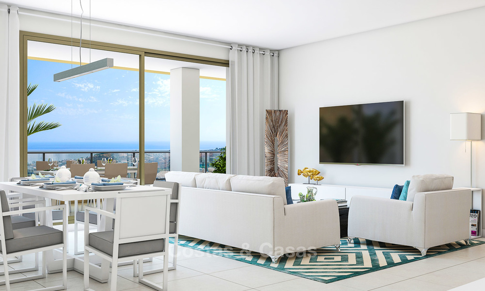 Offre attrayante : appartements modernes à vendre avec des vues fantastiques sur mer à Benalmadena, Costa del Sol 4515