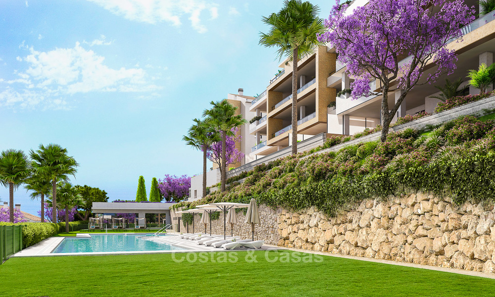Offre attrayante : appartements modernes à vendre avec des vues fantastiques sur mer à Benalmadena, Costa del Sol 4517