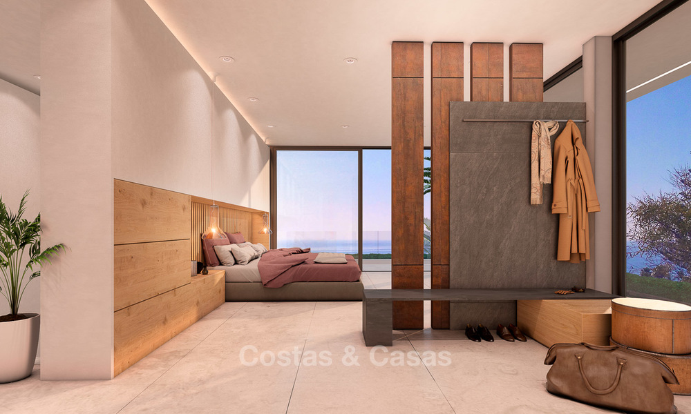Villa moderne à vendre avec une belle vue ouverte sur mer, à 5 minutes à pied de la plage -Estepona 4702
