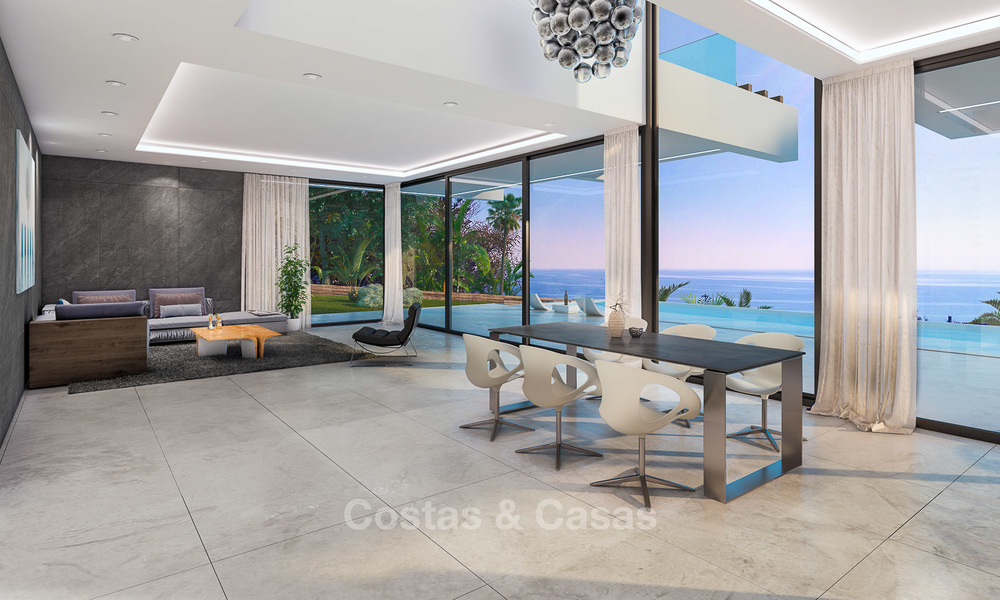 Villa moderne à vendre avec une belle vue ouverte sur mer, à 5 minutes à pied de la plage -Estepona 4705