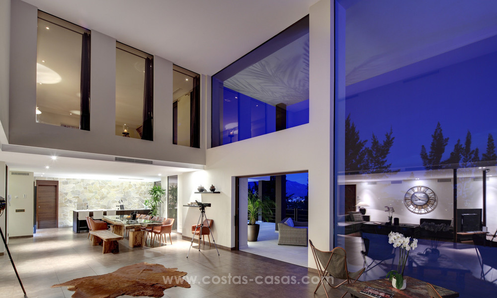 Villa de luxe spectaculaire et moderne à vendre, directement sur un golf, avec vue panoramique sur mer, Benahavis - Marbella 4762