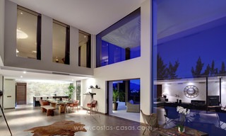Villa de luxe spectaculaire et moderne à vendre, directement sur un golf, avec vue panoramique sur mer, Benahavis - Marbella 4762 
