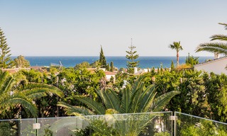 Villa de luxe rénovée dans un style andalou avec vue mer à vendre, Elviria, Est de Marbella 4800 
