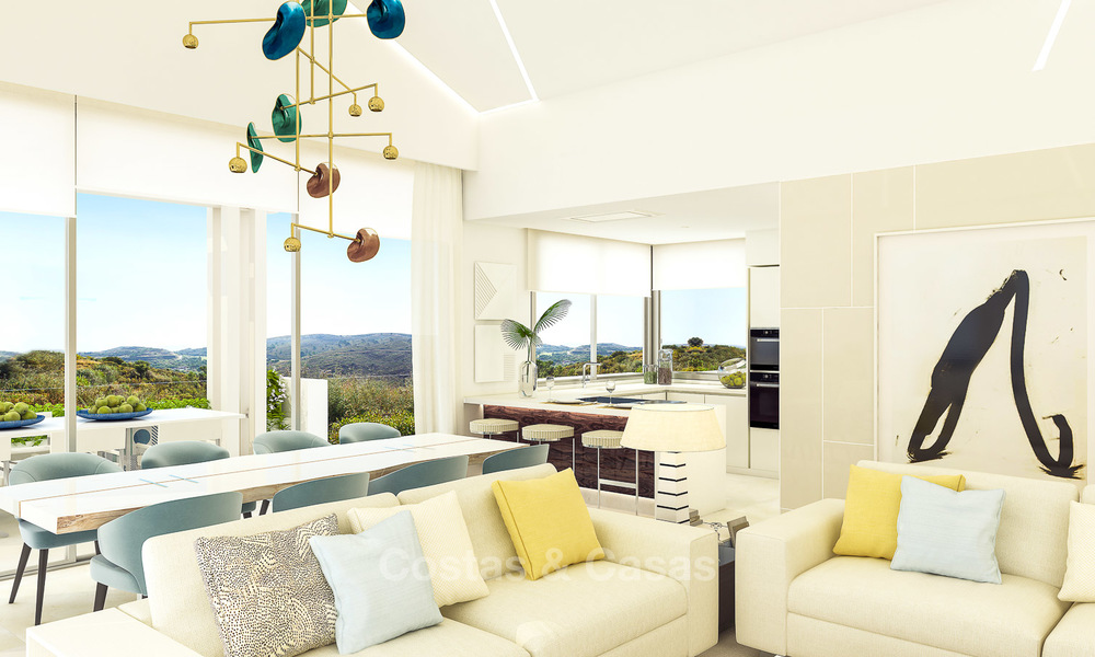 Appartements de luxe modernes à vendre dans un nouveau projet avec vues mer spectaculaires à Benahavis, Marbella 4839
