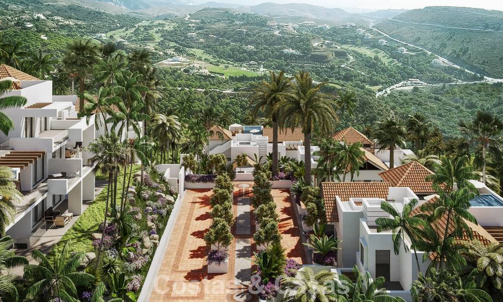 Appartements de luxe modernes à vendre dans un nouveau projet avec vues mer spectaculaires à Benahavis, Marbella 804263