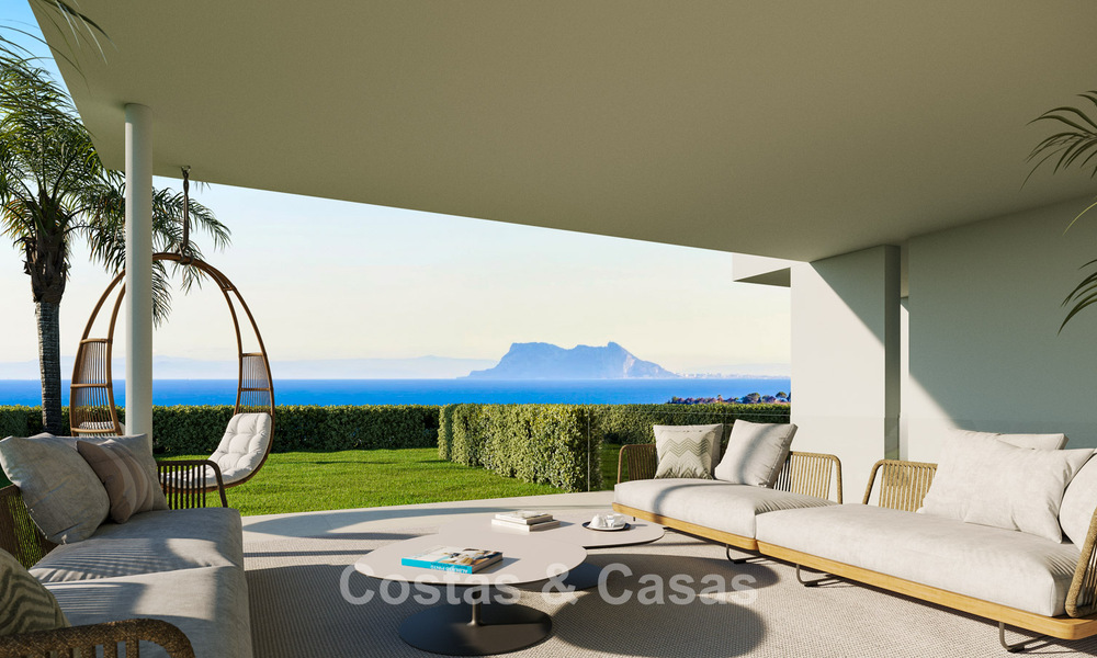 Appartements de luxe modernes à vendre dans un nouveau projet avec vues mer spectaculaires à Benahavis, Marbella 804269