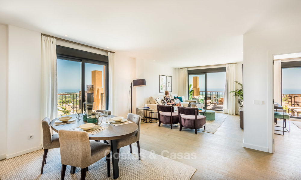 A vendre, nouveaux appartements de luxe, style andalou avec vue imprenable sur mer, Benahavis - Marbella 5085