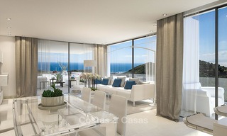 Appartements de luxe modernes à vendre avec vue imprenable sur mer, à quelques minutes en voiture du centre de Marbella. 4863 