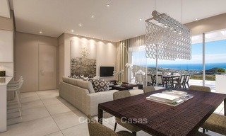 Appartements de luxe modernes à vendre avec vue imprenable sur mer, à quelques minutes en voiture du centre de Marbella. 4865 