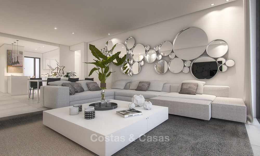Appartements de luxe modernes à vendre avec vue imprenable sur mer, à quelques minutes en voiture du centre de Marbella. 4866