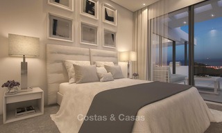 Appartements de luxe modernes à vendre avec vue imprenable sur mer, à quelques minutes en voiture du centre de Marbella. 4868 