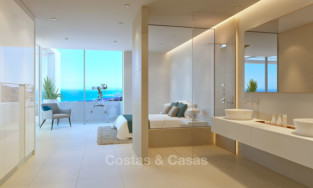 Appartements de luxe modernes et contemporains avec vue sur mer splendide, à quelques minutes en voiture du centre de Marbella. 4885