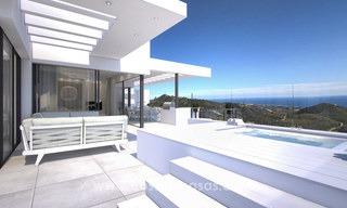 Appartements de luxe modernes et contemporains avec de superbes vues sur mer à vendre, à quelques minutes en voiture du centre de Marbella. 4935 