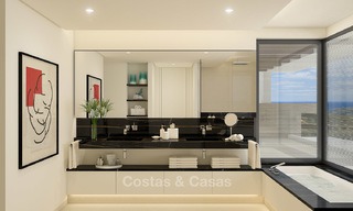 Appartements de luxe modernes et contemporains avec vue imprenable sur mer à vendre, à quelques minutes en voiture du centre de Marbella. 4941 