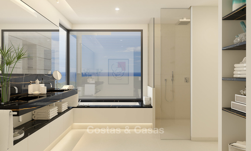 Appartements de luxe modernes et contemporains avec vue imprenable sur mer à vendre, à quelques minutes en voiture du centre de Marbella. 4942