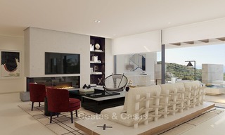 Appartements de luxe modernes et contemporains avec vue imprenable sur mer à vendre, à quelques minutes en voiture du centre de Marbella. 4954 