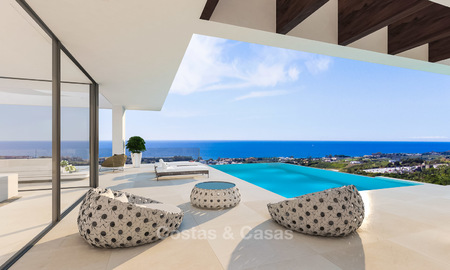 Nouvelles villas modernes et contemporaines à vendre, vue panoramique sur mer, sur le New Golden Mile entre Marbella et Estepona 5106