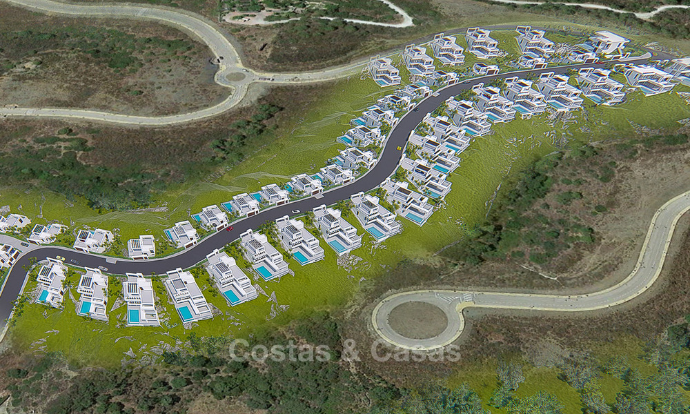 Nouvelles villas modernes et contemporaines à vendre, vue panoramique sur mer, sur le New Golden Mile entre Marbella et Estepona 5107