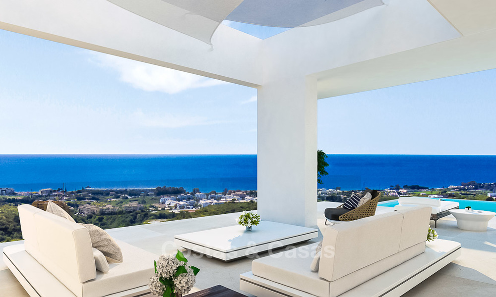 Nouvelles villas modernes et contemporaines à vendre, vue panoramique sur mer, sur le New Golden Mile entre Marbella et Estepona 5109