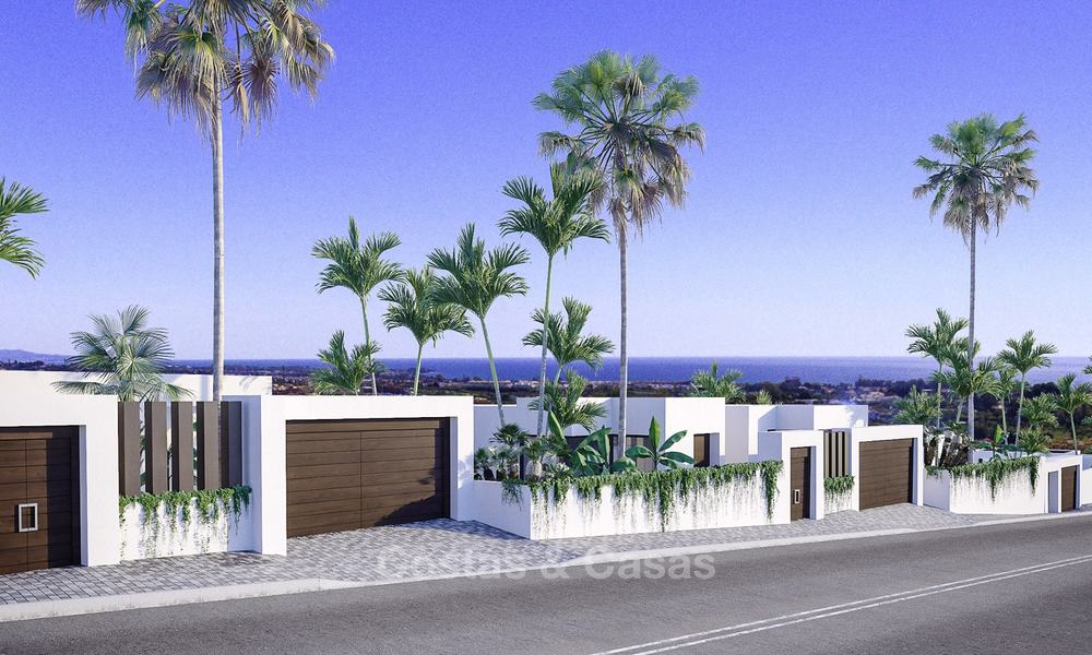 Nouvelles villas modernes et contemporaines à vendre, vue panoramique sur mer, sur le New Golden Mile entre Marbella et Estepona 13986