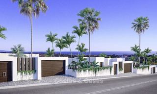 Nouvelles villas modernes et contemporaines à vendre, vue panoramique sur mer, sur le New Golden Mile entre Marbella et Estepona 13986 